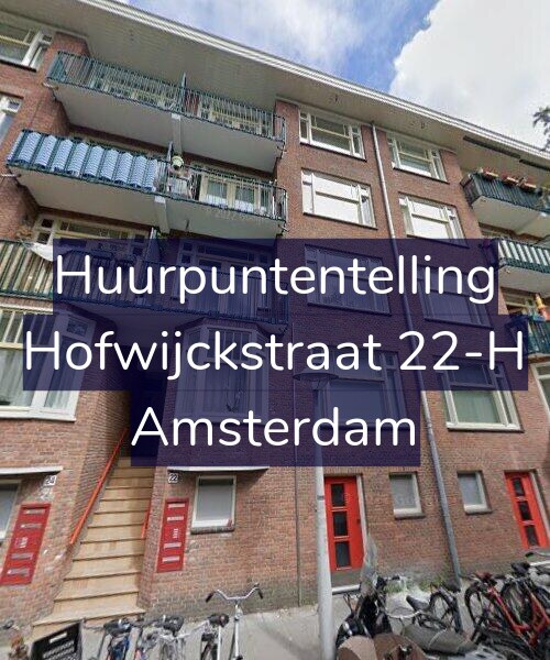 Foto gevel Huurpuntentelling voor Hofwijckstraat 22-H, Amsterdam