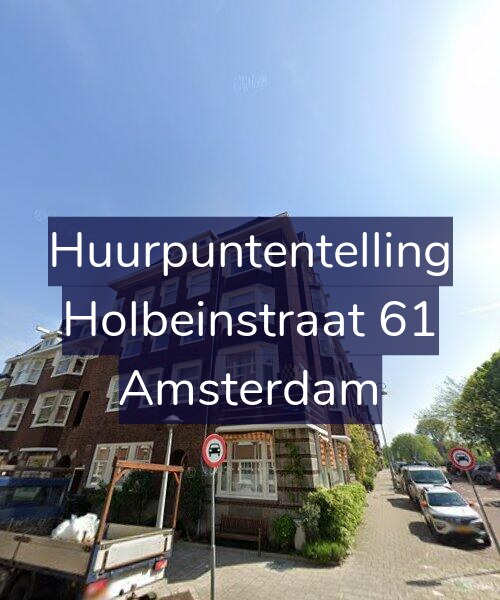 Foto gevel Huurpuntentelling voor Holbeinstraat 61, Amsterdam
