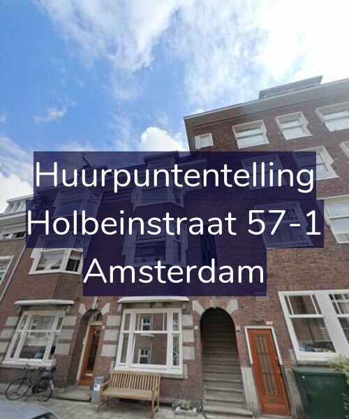 Foto gevel Huurpuntentelling voor Holbeinstraat 57-1, Amsterdam