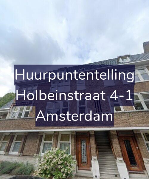 Foto gevel Huurpuntentelling voor Holbeinstraat 4-1, Amsterdam
