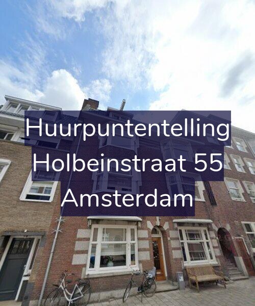 Foto gevel Huurpuntentelling voor Holbeinstraat 55, Amsterdam