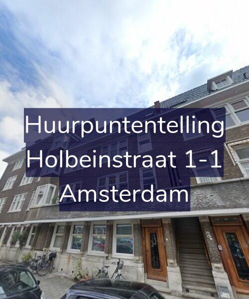 Foto gevel Huurpuntentelling voor Holbeinstraat 1-1, Amsterdam