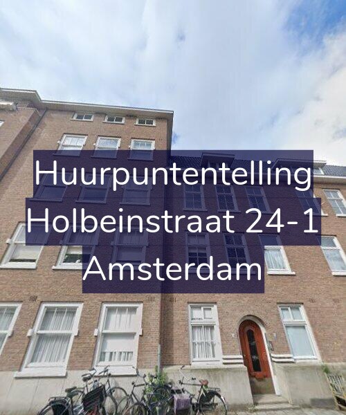 Foto gevel Huurpuntentelling voor Holbeinstraat 24-1, Amsterdam