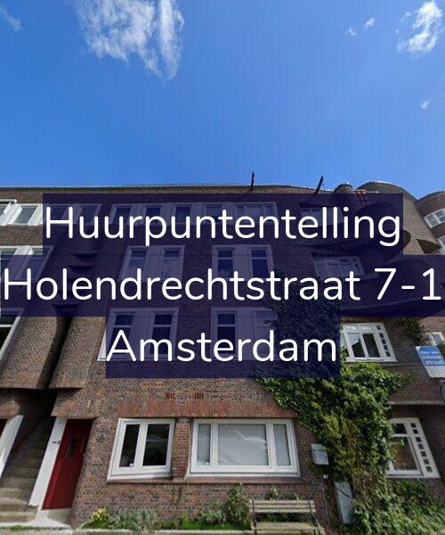 Foto gevel Huurpuntentelling voor Holendrechtstraat 7-1, Amsterdam
