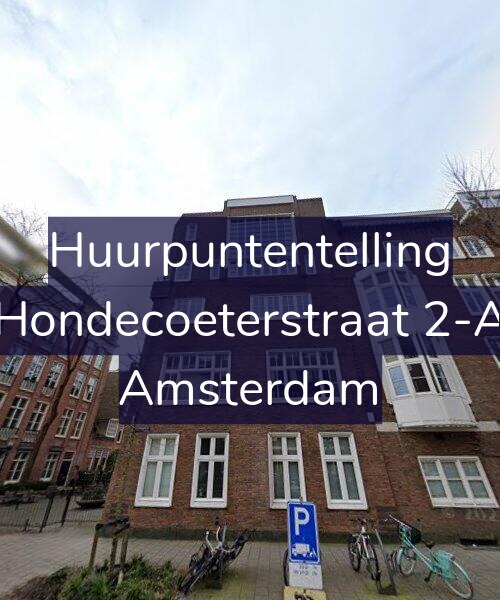 Foto gevel Huurpuntentelling voor Hondecoeterstraat 2-A, Amsterdam