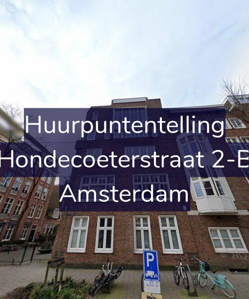 Foto gevel Huurpuntentelling voor Hondecoeterstraat 2-B, Amsterdam