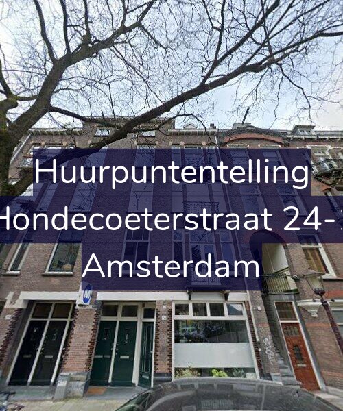 Foto gevel Huurpuntentelling voor Hondecoeterstraat 24-1, Amsterdam