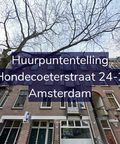 Foto gevel Huurpuntentelling voor Hondecoeterstraat 24-2, Amsterdam