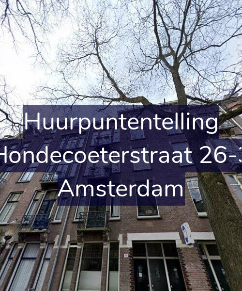 Foto gevel Huurpuntentelling voor Hondecoeterstraat 26-3, Amsterdam