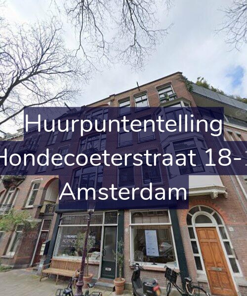 Foto gevel Huurpuntentelling voor Hondecoeterstraat 18-1, Amsterdam