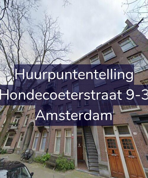 Foto gevel Huurpuntentelling voor Hondecoeterstraat 9-3, Amsterdam