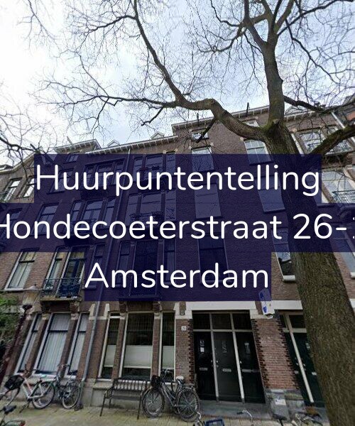 Foto gevel Huurpuntentelling voor Hondecoeterstraat 26-1, Amsterdam
