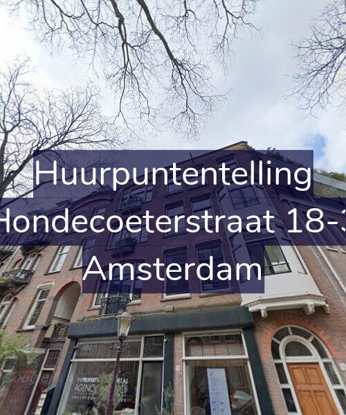 Foto gevel Huurpuntentelling voor Hondecoeterstraat 18-3, Amsterdam