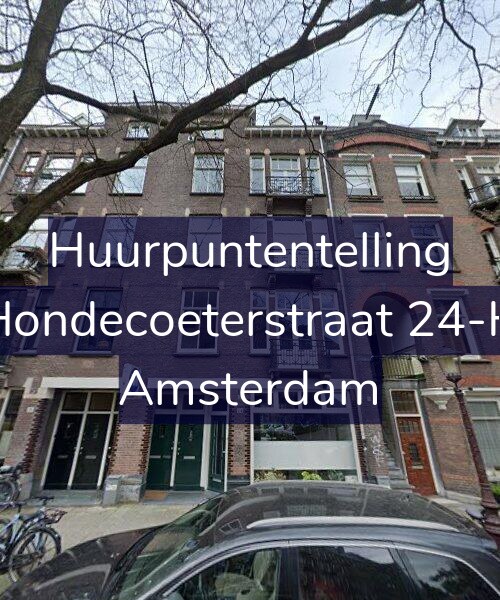 Foto gevel Huurpuntentelling voor Hondecoeterstraat 24-H, Amsterdam