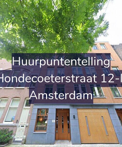 Foto gevel Huurpuntentelling voor Hondecoeterstraat 12-E, Amsterdam