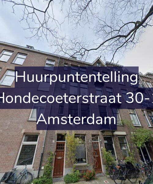 Foto gevel Huurpuntentelling voor Hondecoeterstraat 30-1, Amsterdam