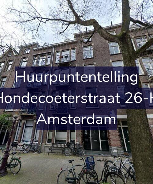 Foto gevel Huurpuntentelling voor Hondecoeterstraat 26-H, Amsterdam