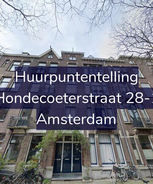 Foto gevel Huurpuntentelling voor Hondecoeterstraat 28-1, Amsterdam