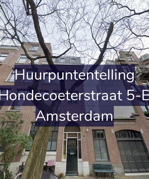 Foto gevel Huurpuntentelling voor Hondecoeterstraat 5-B, Amsterdam