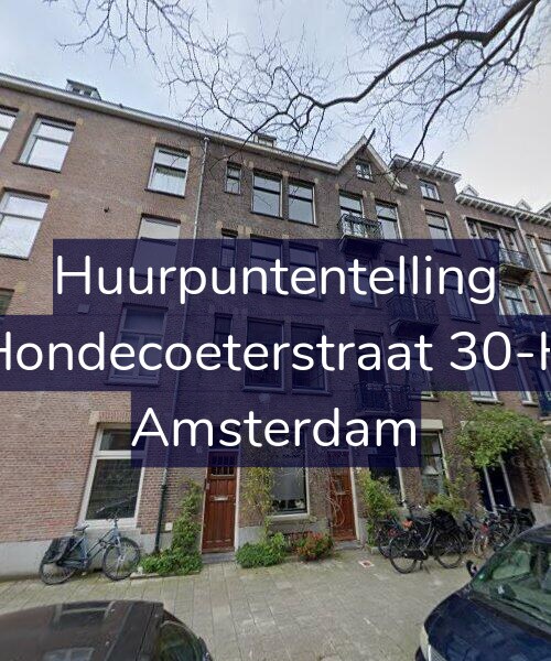 Foto gevel Huurpuntentelling voor Hondecoeterstraat 30-H, Amsterdam