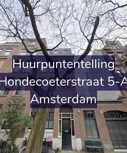 Foto gevel Huurpuntentelling voor Hondecoeterstraat 5-A, Amsterdam