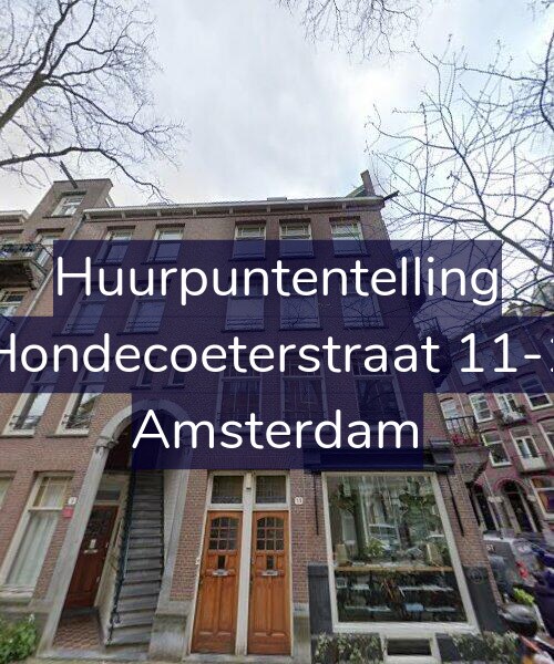 Foto gevel Huurpuntentelling voor Hondecoeterstraat 11-1, Amsterdam