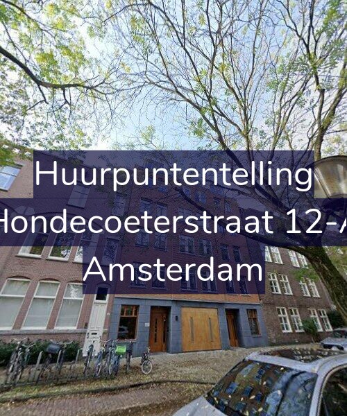 Foto gevel Huurpuntentelling voor Hondecoeterstraat 12-A, Amsterdam