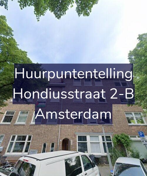 Foto gevel Huurpuntentelling voor Hondiusstraat 2-B, Amsterdam