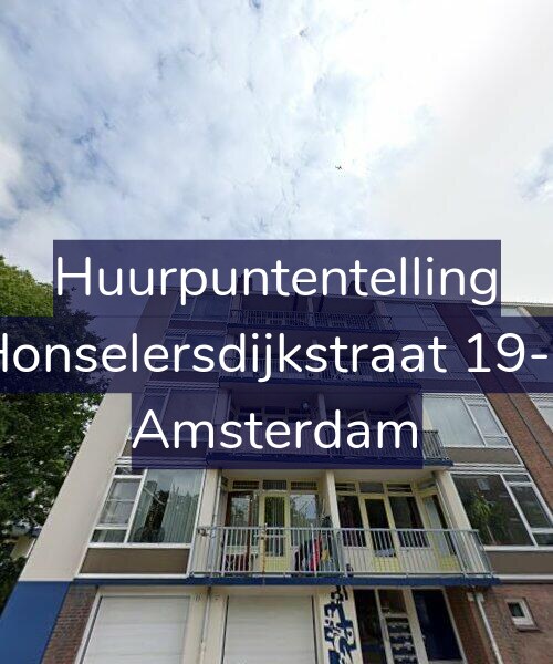 Foto gevel Huurpuntentelling voor Honselersdijkstraat 19-3, Amsterdam