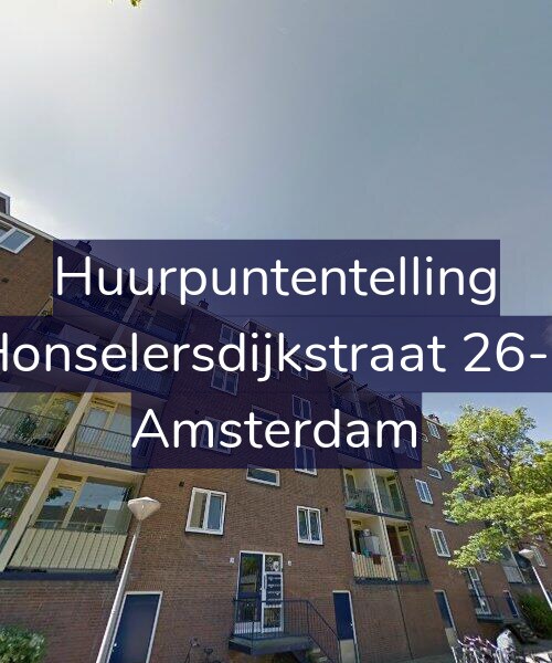 Foto gevel Huurpuntentelling voor Honselersdijkstraat 26-2, Amsterdam