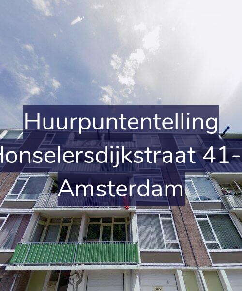 Foto gevel Huurpuntentelling voor Honselersdijkstraat 41-2, Amsterdam
