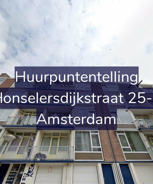 Foto gevel Huurpuntentelling voor Honselersdijkstraat 25-3, Amsterdam