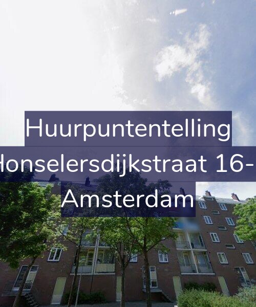 Foto gevel Huurpuntentelling voor Honselersdijkstraat 16-3, Amsterdam