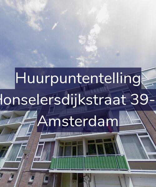 Foto gevel Huurpuntentelling voor Honselersdijkstraat 39-3, Amsterdam