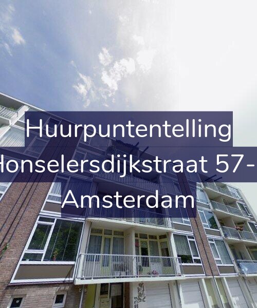 Foto gevel Huurpuntentelling voor Honselersdijkstraat 57-3, Amsterdam