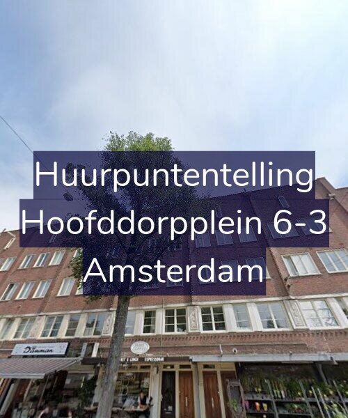 Foto gevel Huurpuntentelling voor Hoofddorpplein 6-3, Amsterdam