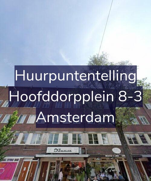 Foto gevel Huurpuntentelling voor Hoofddorpplein 8-3, Amsterdam