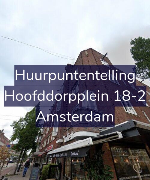 Foto gevel Huurpuntentelling voor Hoofddorpplein 18-2, Amsterdam