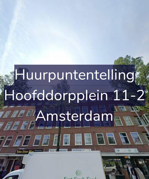 Foto gevel Huurpuntentelling voor Hoofddorpplein 11-2, Amsterdam