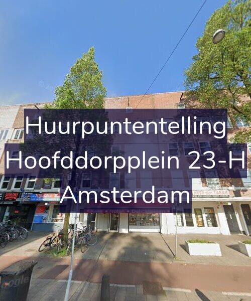 Foto gevel Huurpuntentelling voor Hoofddorpplein 23-H, Amsterdam