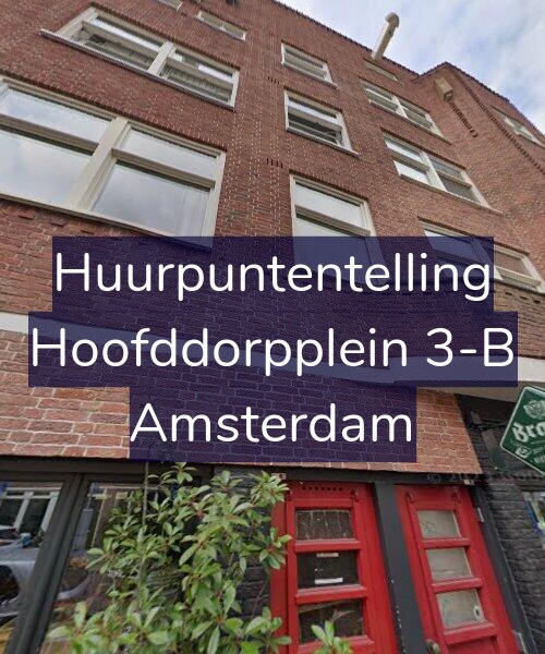 Foto gevel Huurpuntentelling voor Hoofddorpplein 3-B, Amsterdam