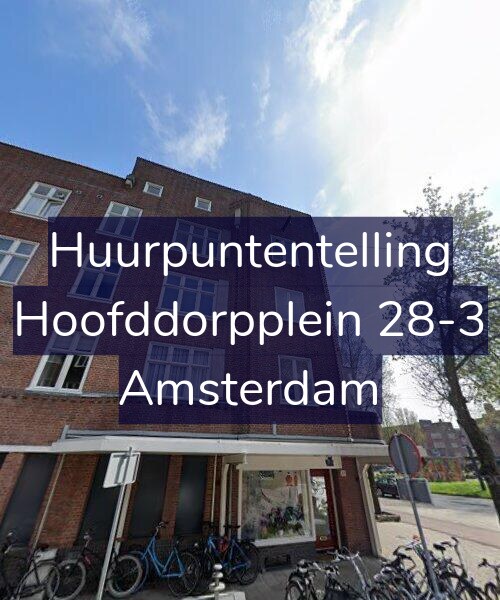 Foto gevel Huurpuntentelling voor Hoofddorpplein 28-3, Amsterdam