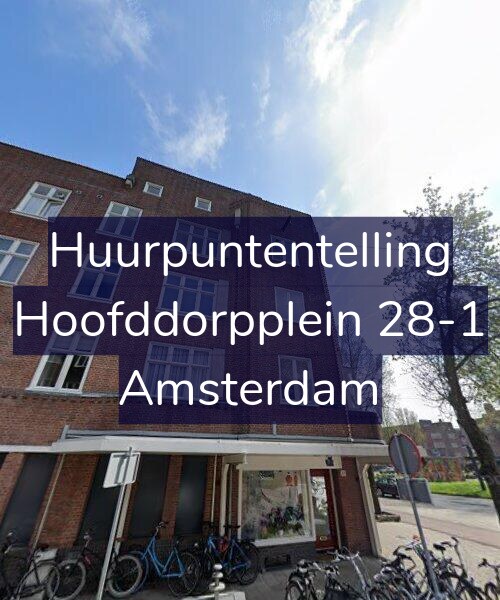 Foto gevel Huurpuntentelling voor Hoofddorpplein 28-1, Amsterdam