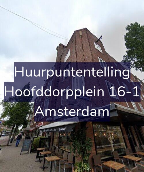 Foto gevel Huurpuntentelling voor Hoofddorpplein 16-1, Amsterdam