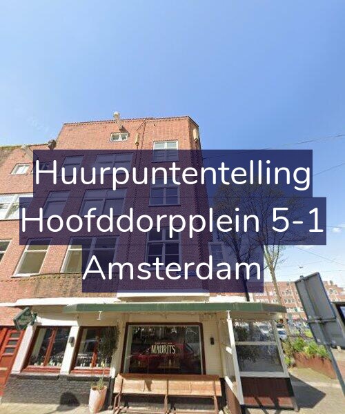 Foto gevel Huurpuntentelling voor Hoofddorpplein 5-1, Amsterdam