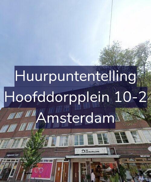 Foto gevel Huurpuntentelling voor Hoofddorpplein 10-2, Amsterdam