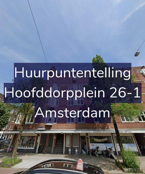 Foto gevel Huurpuntentelling voor Hoofddorpplein 26-1, Amsterdam