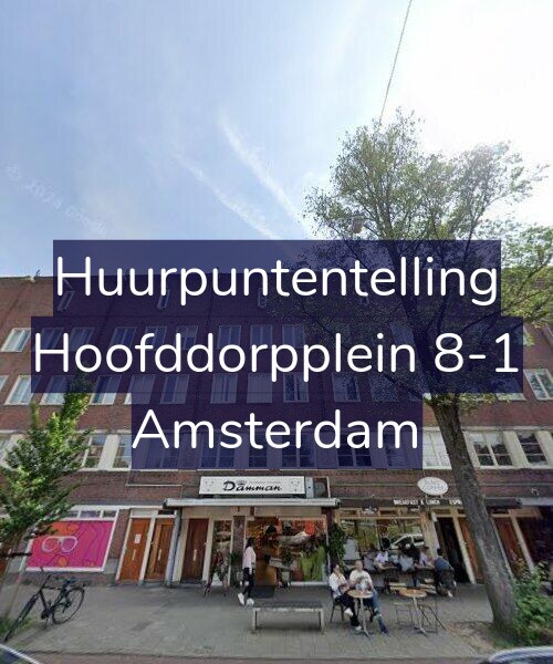 Foto gevel Huurpuntentelling voor Hoofddorpplein 8-1, Amsterdam