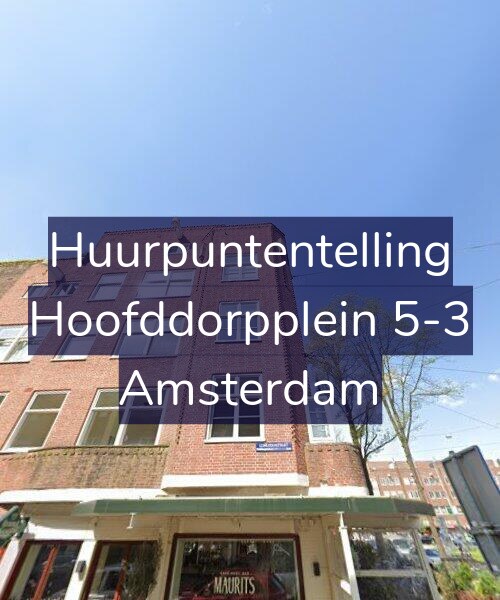 Foto gevel Huurpuntentelling voor Hoofddorpplein 5-3, Amsterdam