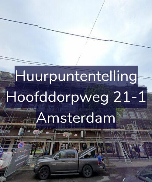 Foto gevel Huurpuntentelling voor Hoofddorpweg 21-1, Amsterdam